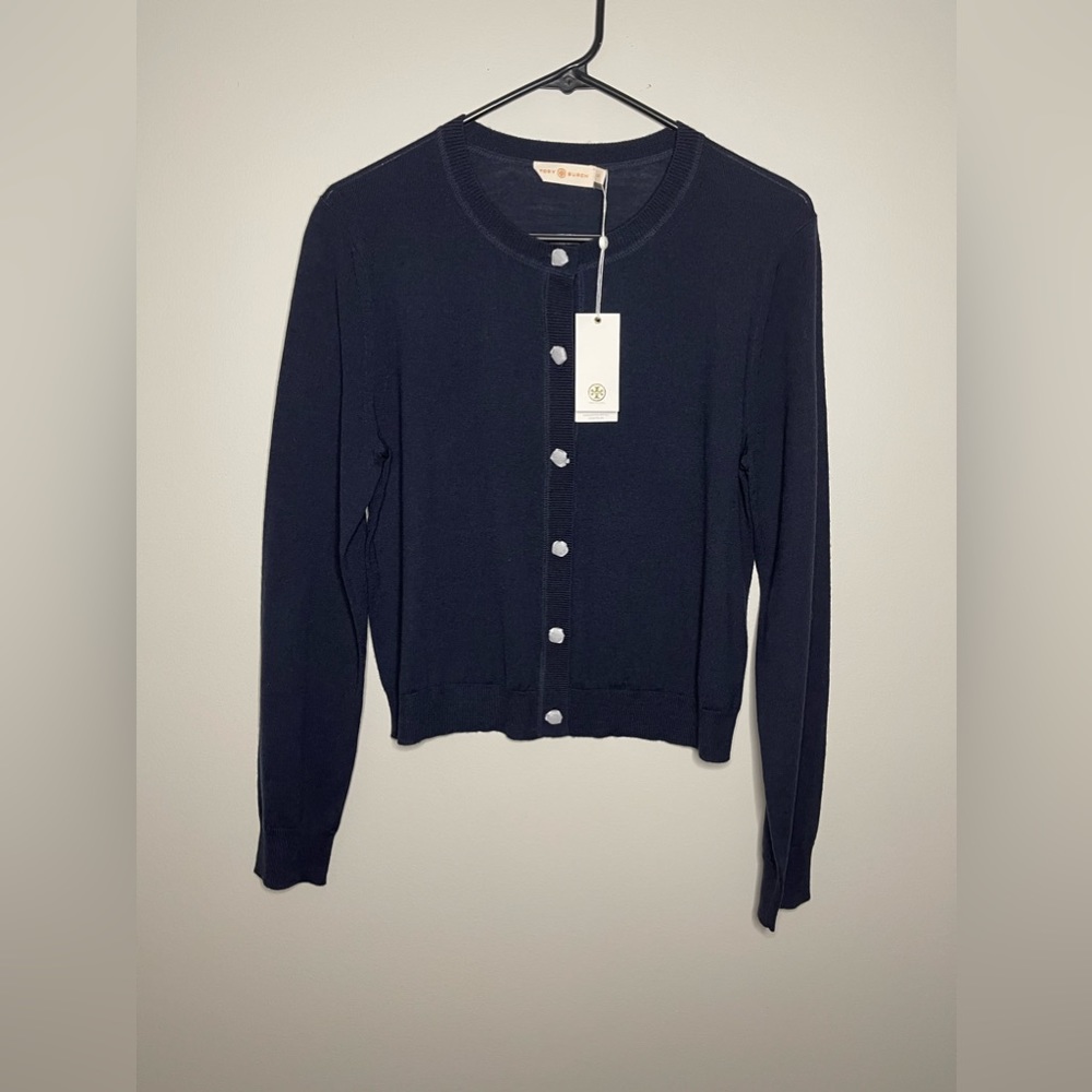 NWT Tory Burch Long sleeve Crew Cardigan NWT
